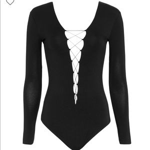 Alexander Wang Lace Up Bodysuit. NWOT.